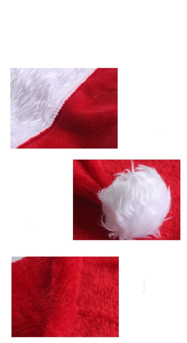 2025 Christmas Hat LED Light Plush Children's Adult Christmas Decorations Christmas - Image 6